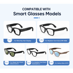 2PCS Aluminum LED Light Cover Compatible with Ray-Ban Meta Gen 1/Gen 2 Wayfarer Skyler Headliner Smart Glasses Accessory