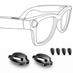 2PCS Aluminum LED Light Cover Compatible with Ray-Ban Meta Gen 1/Gen 2 Wayfarer Skyler Headliner Smart Glasses Accessory