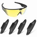 JYXEREM LED Blockers for Oakley Meta Vanguard Smart Glasses – Aluminum Alloy Plug-In Lens Protective Cover, No Adhesive, Seamless Fit, 4 Pack