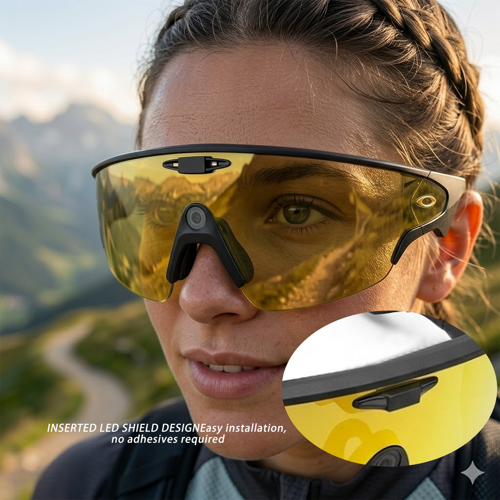 JYXEREM LED Blockers for Oakley Meta Vanguard Smart Glasses – Aluminum Alloy Plug-In Lens Protective Cover, No Adhesive, Seamless Fit, 4 Pack