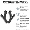 Adjustable Eyeglass Ear Grip Compatible with Oakley Meta HSTN/Vanguard, Ray-Ban Meta Gen 1/Gen 2/Wayfarer/Skyler/Headliner Smart Glasses, Anti-Slip, Soft, Comfortable Silicone Eyeglasses Retainers