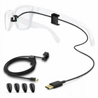 JYXEREM Charging Cable for Ray-Ban Meta Wayfarer & Gen 2, 3.9ft Type-C Clip-On Tangle-Free Design, Fast Charge While Wearing, Compatible with Power Bank, Phone, Car, Laptop