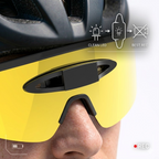 JYXEREM LED Blockers for Oakley Meta Vanguard Smart Glasses – Aluminum Alloy Plug-In Lens Protective Cover, No Adhesive, Seamless Fit, 4 Pack