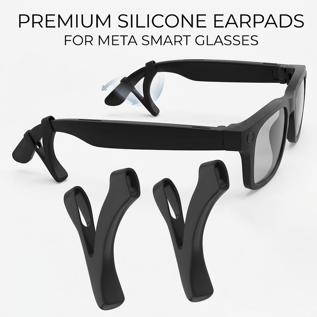 Adjustable Eyeglass Ear Grip Compatible with Oakley Meta HSTN/Vanguard, Ray-Ban Meta Gen 1/Gen 2/Wayfarer/Skyler/Headliner Smart Glasses, Anti-Slip, Soft, Comfortable Silicone Eyeglasses Retainers