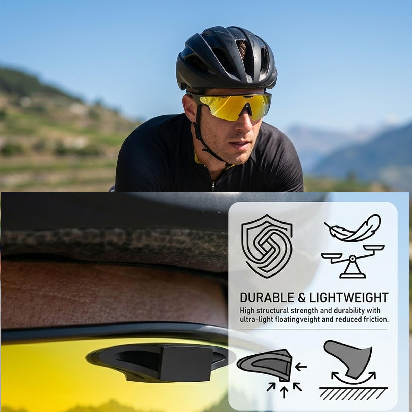 JYXEREM LED Blockers for Oakley Meta Vanguard Smart Glasses – Aluminum Alloy Plug-In Lens Protective Cover, No Adhesive, Seamless Fit, 4 Pack